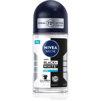 NIVEA MEN Invisible Black & White Fresh golyós izzadásgátló uraknak 50 ml kép