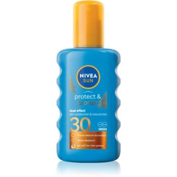 NIVEA SUN Protect & Bronze intenzív napozó spray SPF 30 200 ml kép