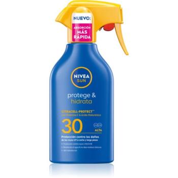 NIVEA SUN Protect & Moisture hidratáló napozó spray SPF 30 270 ml kép