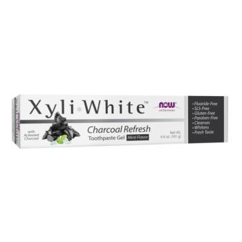NOW fogkrém XyliWhite Charcoal Refresh (aktív szénnel), 181g kép