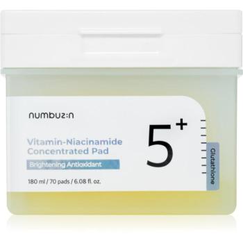 Numbuzin No. 5 Glutathione Vitamin Concentrated Toner Pad tonizáló párnák élénk és hidratált bőr 70 db kép