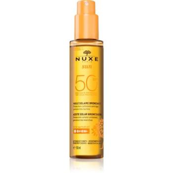Nuxe Sun Face and Body Tanning Sun Oil napolaj arcra és testre SPF 50 150 ml kép