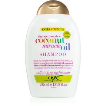OGX Coconut Miracle Oil hajerősítő sampon a sérült hajra kókuszolajjal 385 ml kép