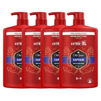 Old Spice Captain 3in1 férfi Sampon és Tusfürdő 4x1000ml kép