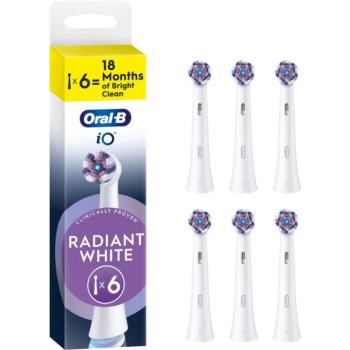 Oral-B iO Radiant White csere fejek a fogkeféhez fehérítő rostokkal 6 db kép