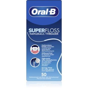 Oral-B Super Floss fogselyem fogszabályzó és implantátumok tisztításához 50 db kép