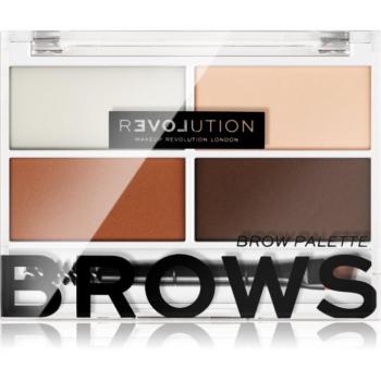 Revolution Relove Colour Cult paletta a szemöldök sminkeléséhez 3,2 g kép