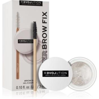 Revolution Relove Power Brow szemöldökzselé ecsettel árnyalat Clear 3 ml kép