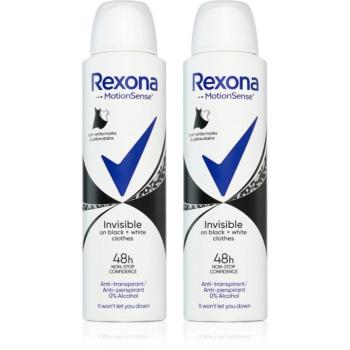 Rexona Invisible Black and White izzadásgátló spray a fehér és sárga foltok ellen kép
