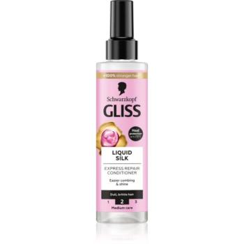 Schwarzkopf Gliss Liquid Silk öblítés nélküli kondicionáló az erős és fénylő hajért 200 ml kép