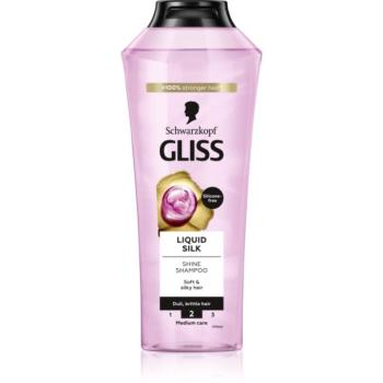 Schwarzkopf Gliss Liquid Silk regeneráló sampon az erős és fénylő hajért 400 ml kép