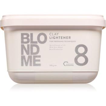 Schwarzkopf Professional Blondme Clay Lightener 8 élénkítő púder szőke hajra 350 g kép