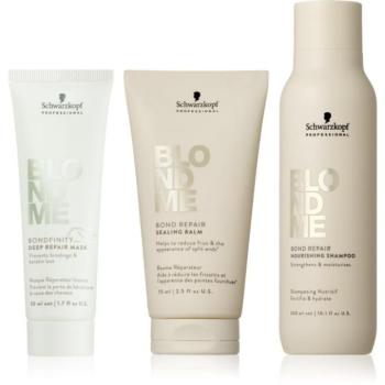 Schwarzkopf Professional Blondme Repair Nourishing Set szett szőke hajra kép