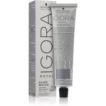 Schwarzkopf Professional IGORA Royal Absolutes SilverWhite tonizáló demi-tartós hajfesték ezüst és fehér hajra 60 ml kép