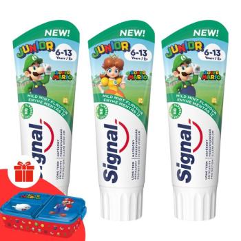 Signal Junior Super Mario mentás fogkrém 3x75ml + Ajándék Signal... kép