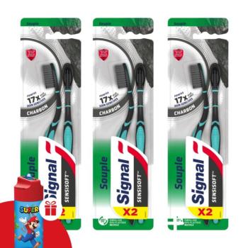 Signal Sensisoft Charcoal puha Fogkefe széntartalmú sörtékkel 3x2... kép
