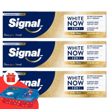 Signal White Now 3in1 Hello Glow fogkrém 3x75ml + Ajándék Signal... kép