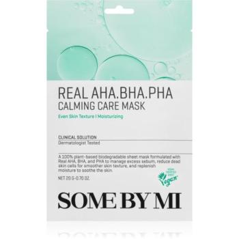 Some By Mi Clinical Solution AHA∙BHA∙PHA Calming Care Mask nyugtató hatású gézmaszk a problémás bőrre 20 g kép