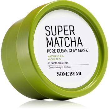 Some By Mi Super Matcha Pore Clean Clay Mask tisztító agyagos arcmaszk a pórusok összehúzására 100 g kép