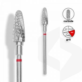 Staleks - Karbid Csiszolófej Kugli 5 mm | 13 mm Piros | Finom | FT90R050-13 () kép