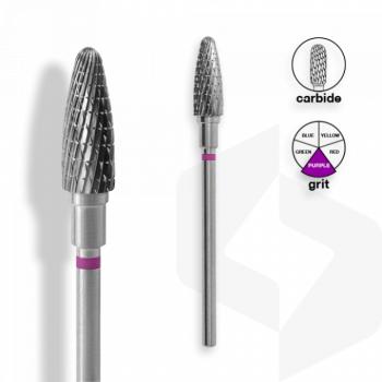 Staleks - Karbid Csiszolófej Kugli 5 mm | 13 mm Lila | Extra Durva | FT90V050-13 () kép