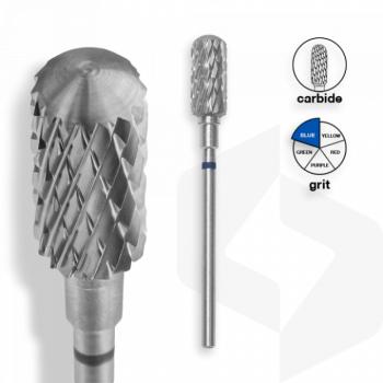 Staleks - Karbid Csiszolófej Lekerekített Henger 6 mm | 14 mm Kék | Közepes | FT31B060-14 () kép