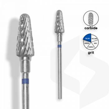 Staleks - Karbid Csiszolófej Lekerekített Kúp 6 mm | 14 mm Kék | Közepes | FT70B060-14 () kép