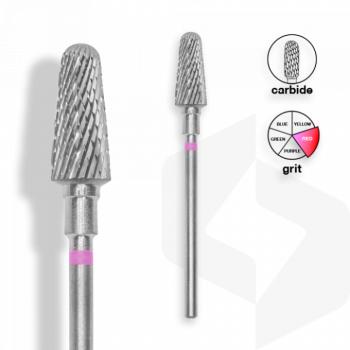 Staleks - Karbid Csiszolófej Lekerekített Kúp 6 mm | 14 mm Piros | Finom | FT70R060-14 () kép