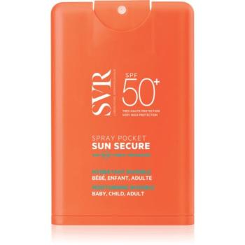 SVR Sun Secure Spray Pocket utazó spray napozáshoz SPF 50+ 20 ml