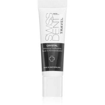 Swissdent Crystal Travel Tube ásványfeltöltő fogkrém fehérítő hatással 10 ml kép