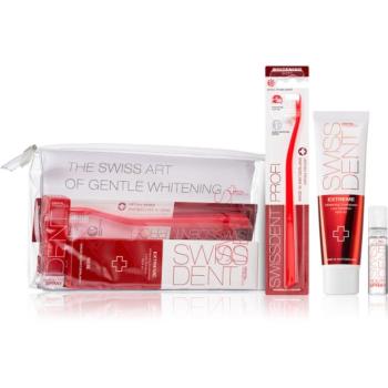 Swissdent Extreme Promo Kit fogápoló készlet a fogzománc gyengéd fehérítésére és védelmére kép
