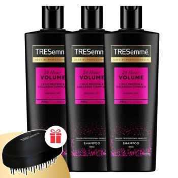 TRESemmé 24H Volume Sampon vékony szálú hajra 3x400ml + Ajándék T...