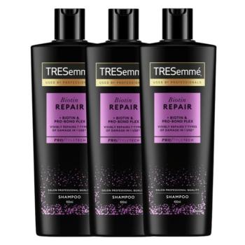 TRESemmé Biotin Repair sampon, károsodott hajra, 3x400 ml