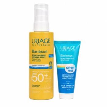 Uriage Bariésun készlet a tökéletes barnuláshoz Invisible Spray SPF 50+ + After Sun Repair Balm 200 ml + 50 ml kép