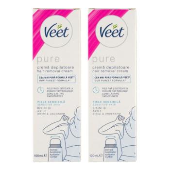 Veet Pure Szőrtelenítő krém érzékeny bőrre 2x100ml kép