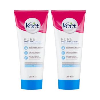 Veet Pure Szőrtelenítő krém érzékeny bőrre 2x200ml kép