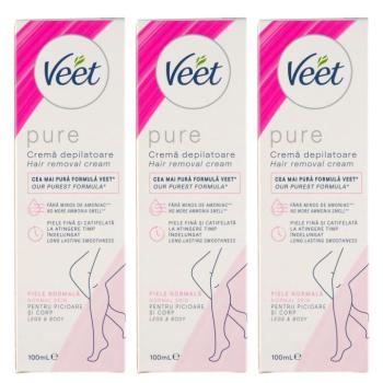 Veet Silk&Fresh Szőrtelenítő krém normál bőrre 3x100ml