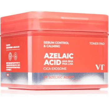 VT Cosmetics Azelaic Acid Sebum Control & Calming Toner Pad tonizáló párnák a táplálásért és hidratálásért 60 db kép