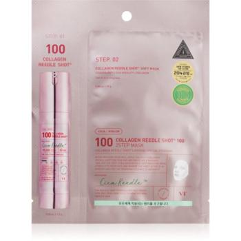 VT Cosmetics Collagen Reedle Shot 100 2 Step Mask kisimító és feszesítő maszk kétfázisú bőrápoláshoz 26.5 g kép