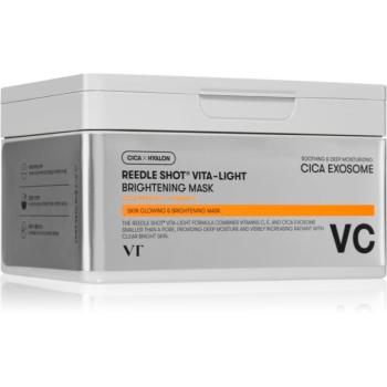 VT Cosmetics Reedle Shot Vita-Light Brightening Mask fehérítő gézmaszk C vitamin nagy csomagolás 30 db kép