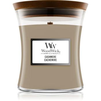 Woodwick Cashmere illatgyertya fa kanóccal 275 g kép