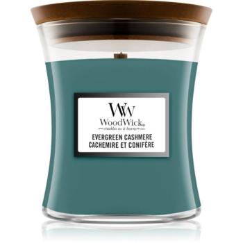 Woodwick Evergreen Cashmere illatgyertya fa kanóccal 275 g kép