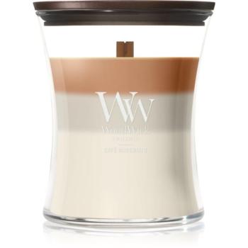 Woodwick Trilogy Café Macchiato illatgyertya fa kanóccal 275 g kép