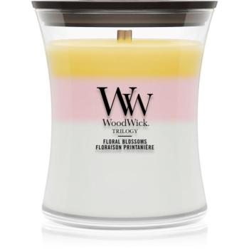 Woodwick Trilogy Floral Blossoms illatgyertya fa kanóccal 275 g kép