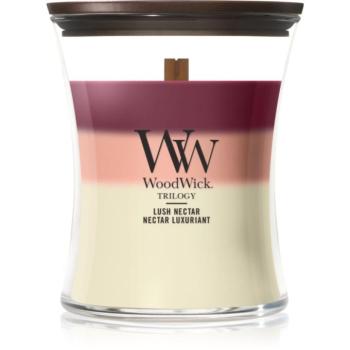 Woodwick Trilogy Lush Nectar illatgyertya fa kanóccal 275 g kép