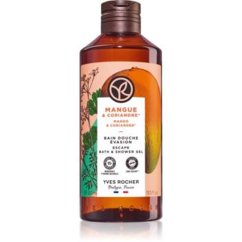 Yves Rocher Bain de Nature felfrissítő tusfürdő gél Mango & Coriander 400 ml kép