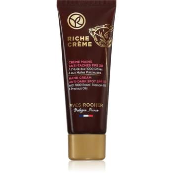 Yves Rocher Riche Créme kézkrém pigmentfoltok ellen SPF 30 50 ml kép