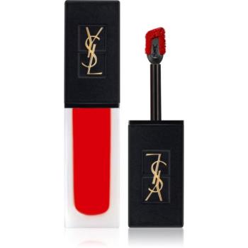Yves Saint Laurent Tatouage Couture Velvet Cream magas pigmenttartalmú krémes rúzs matt hatással árnyalat 201 Rouge Tatouage 6 ml kép