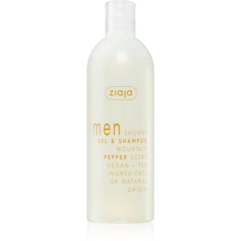 Ziaja Men tusfürdő gél testre és hajra uraknak Mountain Pepper 400 ml kép