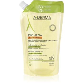 A-Derma Exomega Control Emollient Shower Oil hidratáló tusoló olaj utántöltő 500 ml kép
